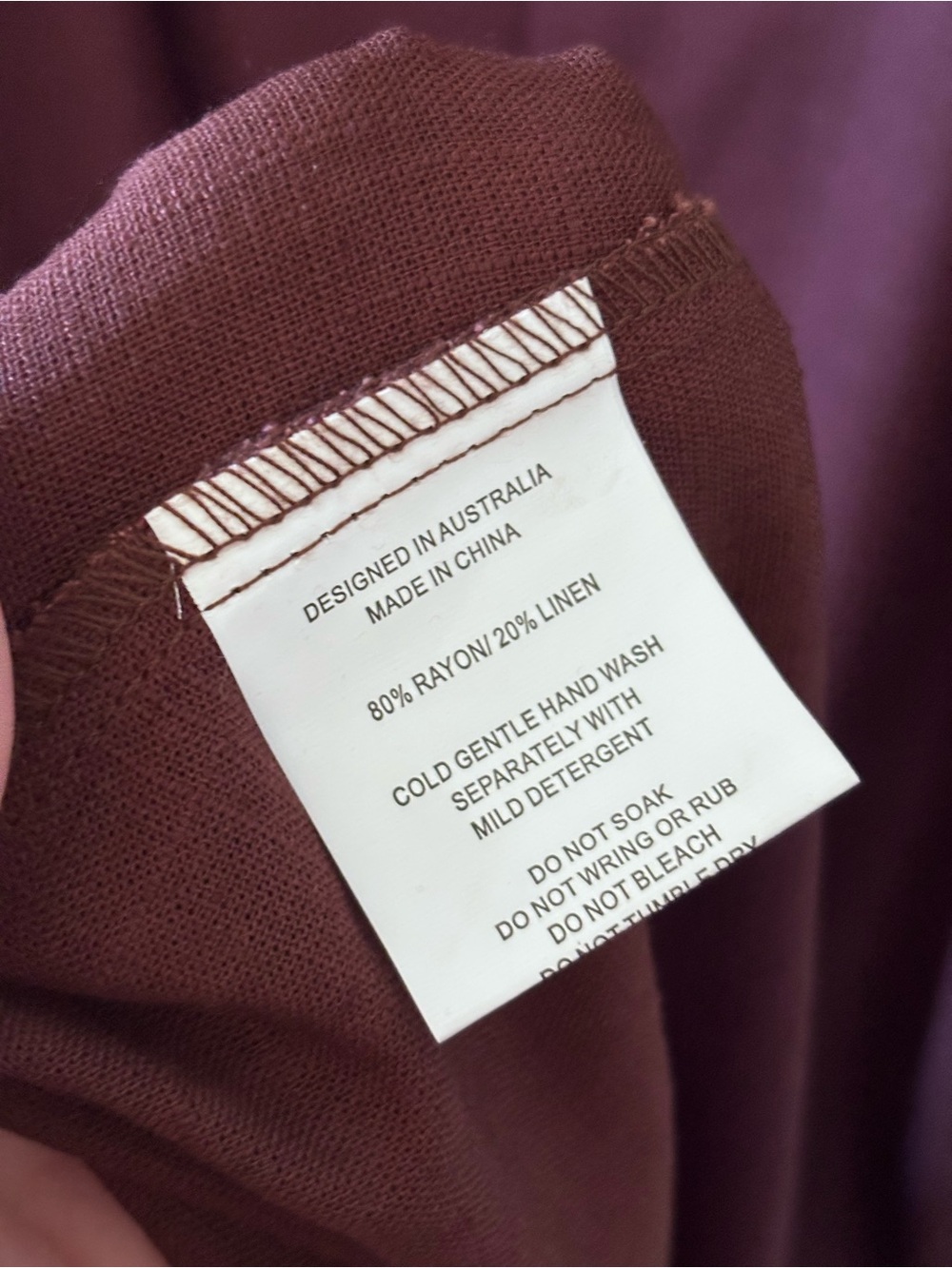 Paper Heart Boho Brown Linen Blend Maxi Dress Size Large Beachy Fall Flowy - Picture 9 of 10